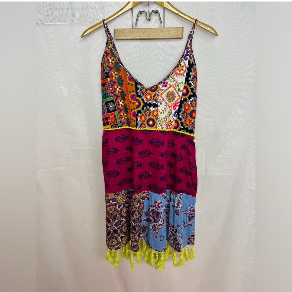 Colorful Boho Mini Dress